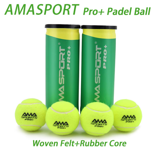 AMASPORT Pressurized Padel Ball High Bouncing Professional Padel Tennis Ball 47% Wool Woven Felt Top Quality Padel Accessories